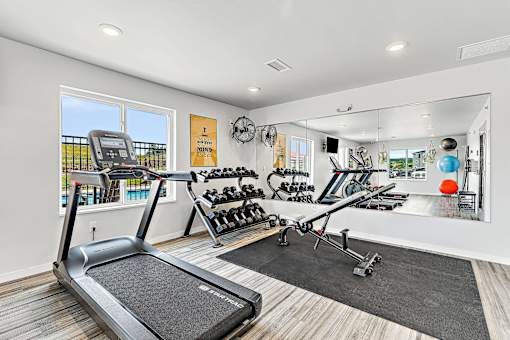 Gym at Red Rock Apartments, Rapid City