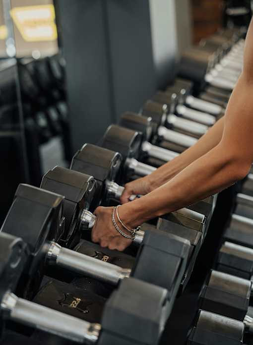 A person is working out at Bautista Apartments, Tucson, 85745