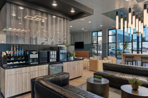 Coffee Shop at SevenO2 Main Apartments, Salt Lake City, UT, 84101