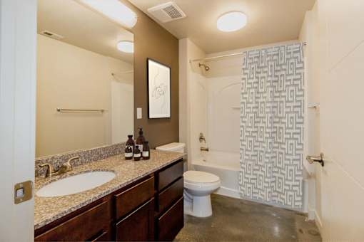 Bathroom at Wilmington Flats Apartments, Salt Lake City