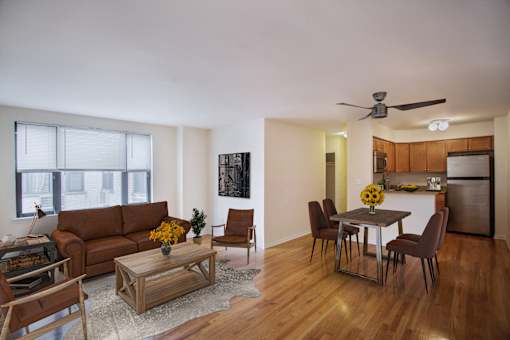 Dining and living space