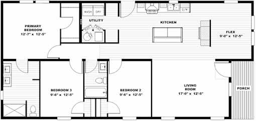 A modern kitchen with a large island and wooden floors.