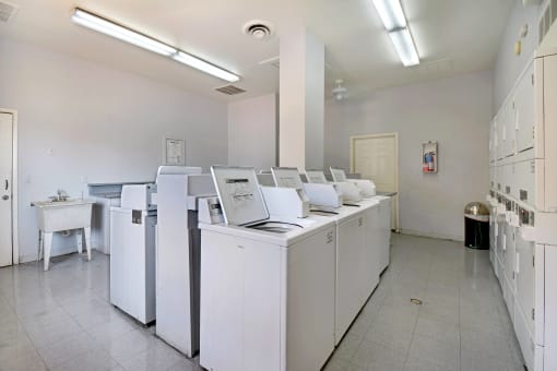Belaire Manor's laundry room features a number of clothes washers and dryers for your convenience.