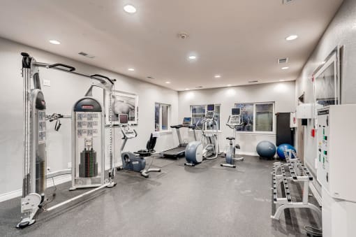 Fitness center at The Meridian at Lakewood, Lakewood, CO, 80228