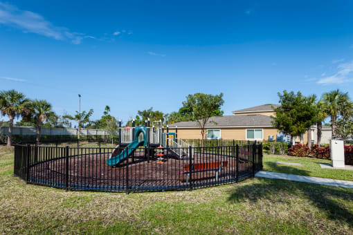 our apartments showcase a playground