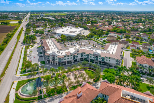 arial view of the property