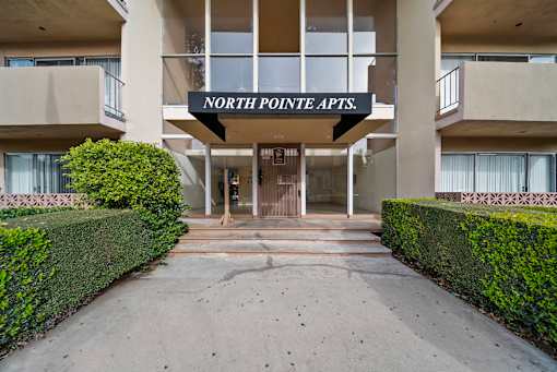 The image shows the entrance to the North Pointe Apts.