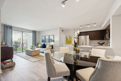 Decorated Living Room With Natural Light at The Atlantic at Tradition, Port St Lucie, FL