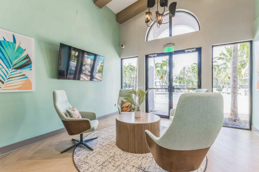 Waiting area at The Atlantic Preserve, Plantation, FL 33322