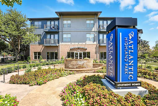 Property exterior at The Atlantic Highland Park, Texas, 75209