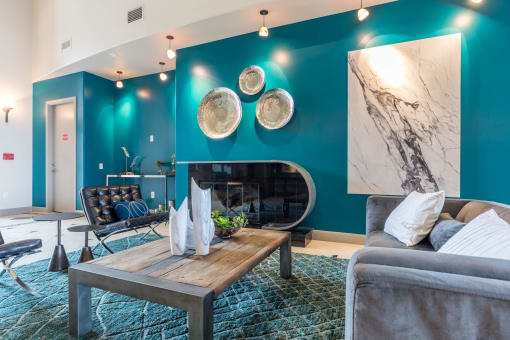 Clubhouse with Lounge area at Vintage Park Apartments, Houston, Texas