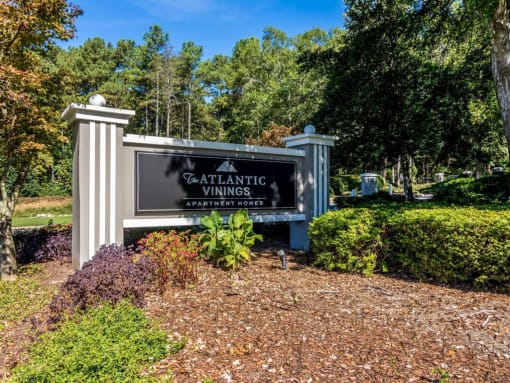 Monument Sign at Community Entrance. at The Atlantic Vinings, Georgia