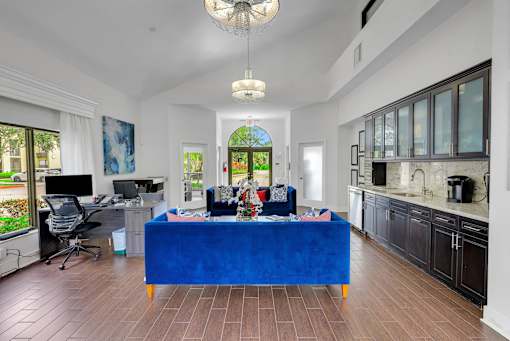 Clubhouse facing entrance at Boca Colony Apartments, Boca Raton, 33433