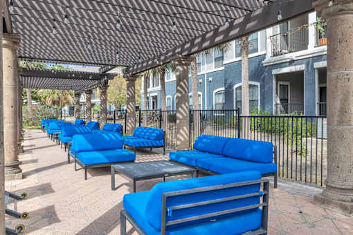 Outside seating  at The Atlantic Mira Loma, Live Oak, 78233