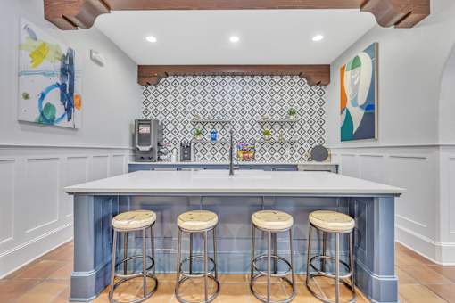 Common kitchen at The Atlantic Mira Loma, Live Oak, 78233