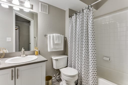Bathroom at The Atlantic Grand Oaks, Austin, TX, 78748