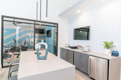 Resident Lounge with Coffee Station at The Atlantic Loring Heights, Atlanta, GA, 30309
