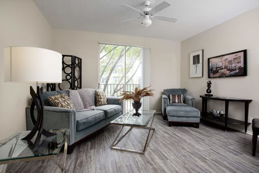 Living Room at The Barrington Club, Coral Springs, FL 33065
