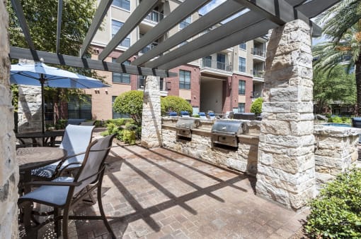 Outdoor Grilling Station at The Atlantic Memorial, Houston, Texas
