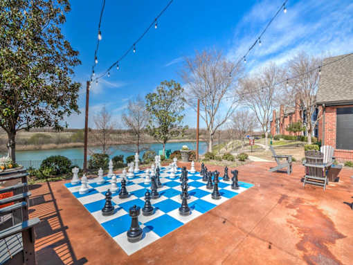 Oversized Chess Game at 2803 Riverside, Texas