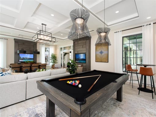 Resident Lounge with Coffee Station. at The Atlantic Palms at Tradition, Port St Lucie, Florida