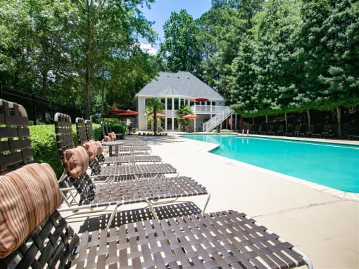 Sparkling Swimming Pool with Sundeck.