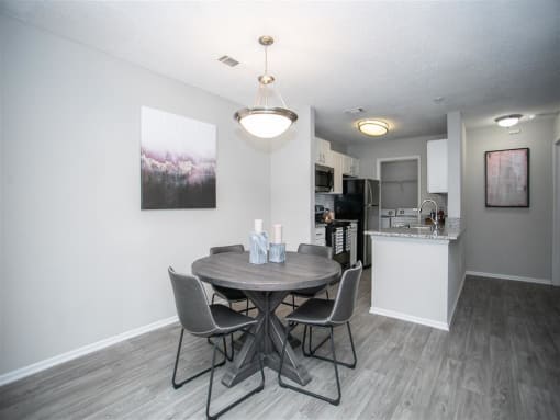 Model. Kitchen and Dining Room area.