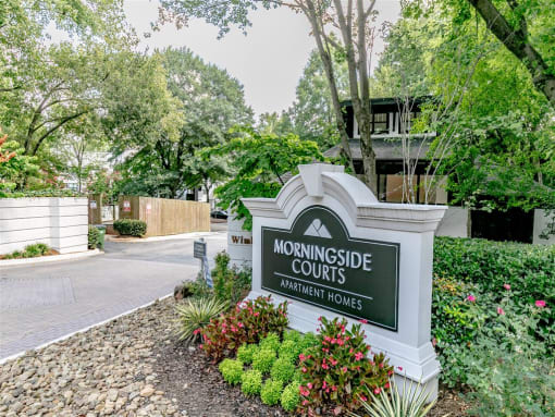 Monument Sign at Community Entrance. at Morningside Courts, Atlanta, Georgia