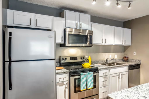 Kitchen at Sloan Square, Atlanta, Georgia.