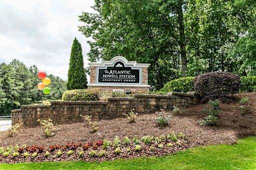 Monument Sign at Community Entrance  at The Atlantic Howell Station, Duluth, GA, 30096