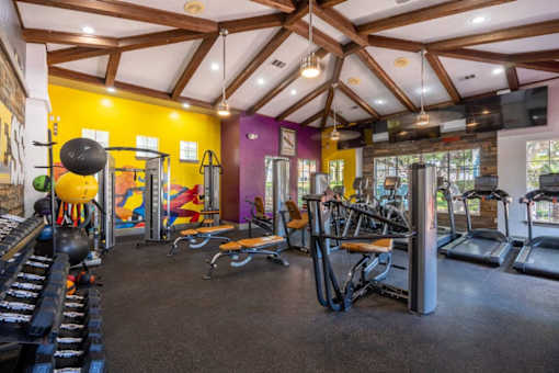Fitness center at Reserve at Canyon Creek, San Antonio, 78230