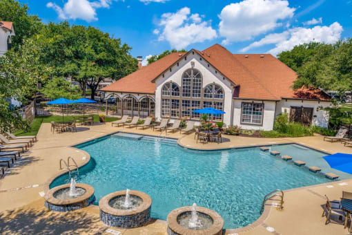 take a dip in the resort style pool at Palazzo, Texas, 78666