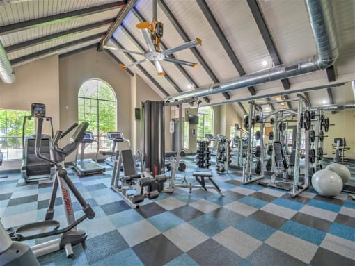 24-Hour State-of-the-Art Fitness Center at Logans Mill, Austin, Texas.