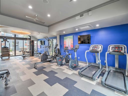 Ultra-Modern 24-Hour Fitness Center at Sutton Place, Dallas, Texas