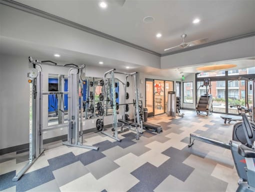 Ultra-Modern 24-Hour Fitness Center at Sutton Place, Dallas, TX