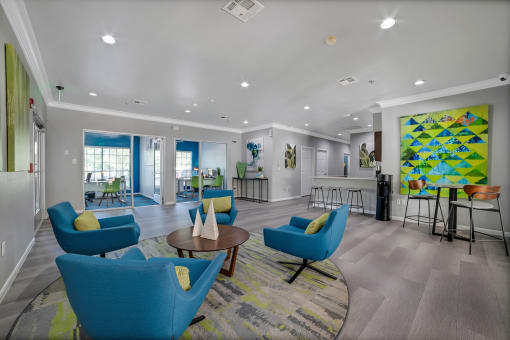 Clubhouse area at The Atlantic Grand Oaks, Texas