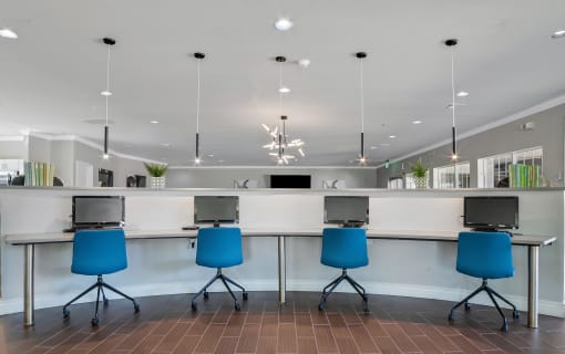 Business Center at The Atlantic Grand Oaks, Austin, TX, 78748