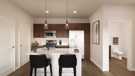 Bright Kitchen at Solhaven Grand Chute, Appleton, WI