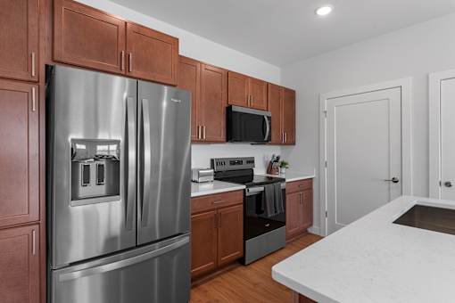 Kitchen at The Landing at Hub City, Plymouth, WI 53073