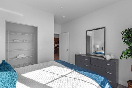 Bedroom at The Landing at Hub City, Plymouth, WI 53073