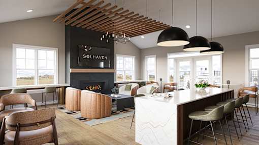 Clubhouse Kitchen at Solhaven Grand Chute, Appleton, WI