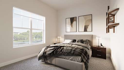 Bedroom at The Landing at Hub City, Plymouth, WI 53073