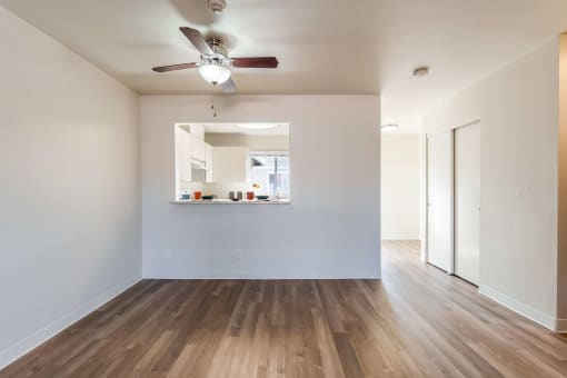 dining area and kitchen bar