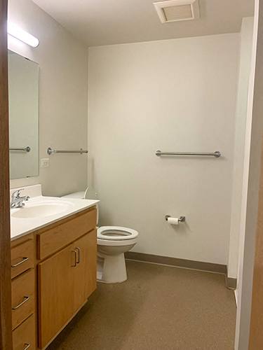 A photo of a bathroom at Gateway Lofts in North Minneapolis