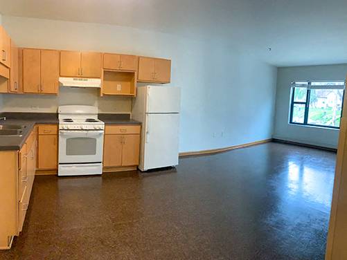 A photo of the open floorplan at Gateway Lofts in North Minneapolis