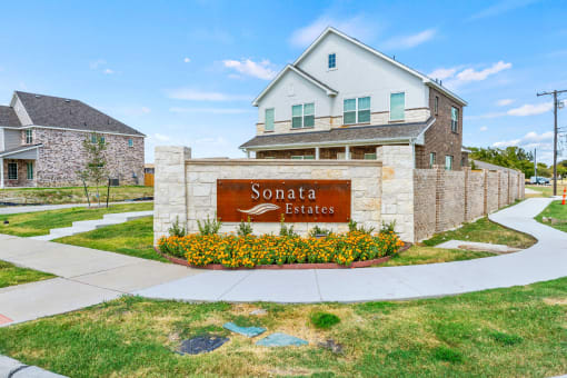 the estates at sonata estates entrance sign