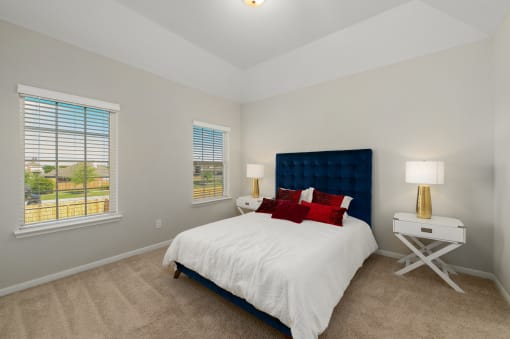 Comfortable Bedroom With Large Window at Bay Colony West, League City, TX, 77539