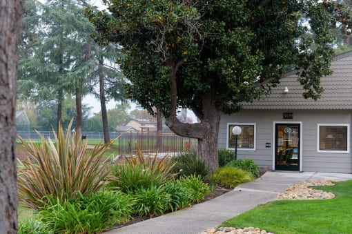 Walkway to the Leasing Office