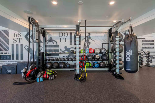 24 hour fitness center at slate scottsdale apartments in arizona