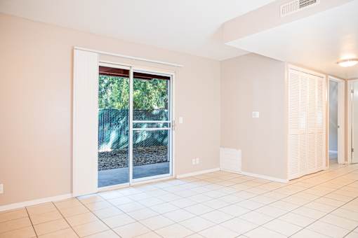 Glass Door To Balcony at Pomona Townhomes, Chico, CA, 95928